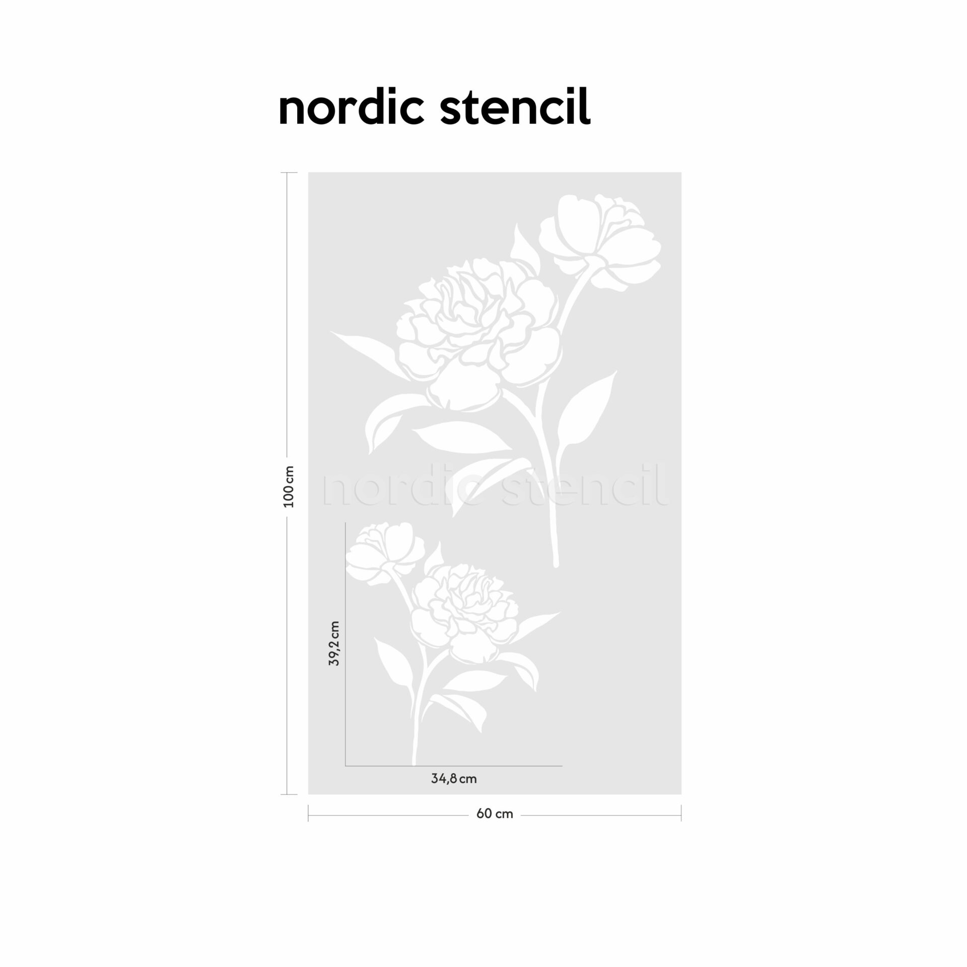 nordic stencil, stencil, šabloon, trafarett, sabloon, zabloon, seinakleepsud, seinamaaling, seinamuster, muster, lilleline, romantiline, romatiline tapeet