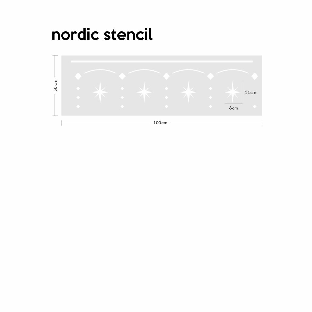 nordic stencil, stencil, šabloon, trafarett, sabloon, zabloon,