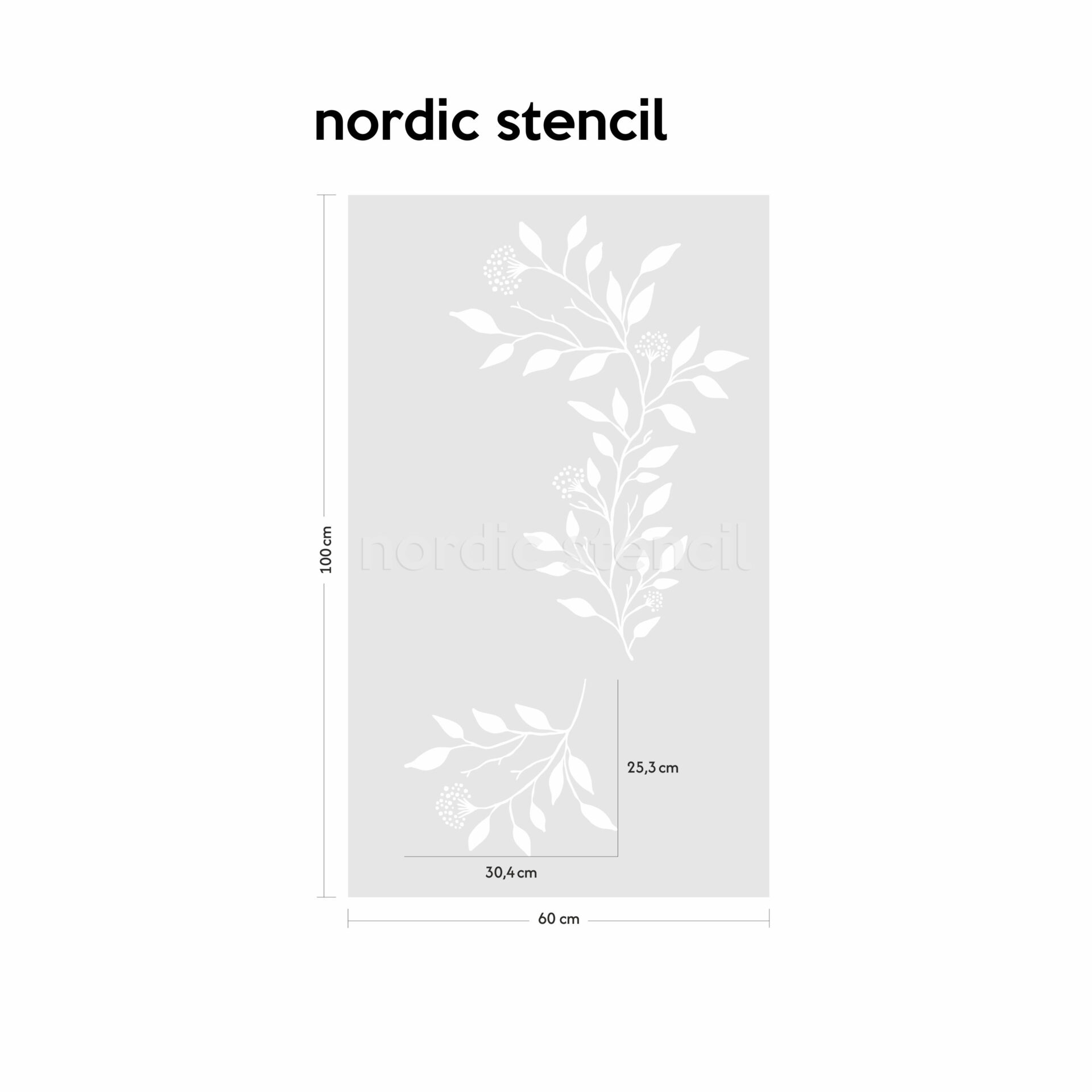 nordic stencil, stencil, šabloon, trafarett, sabloon, zabloon, seinakleepsud, seinamaaling, seinamuster, muster